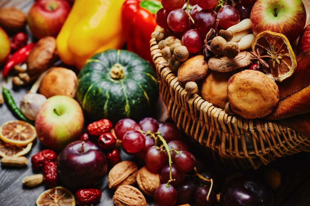 Fall Fruits and Vegetables